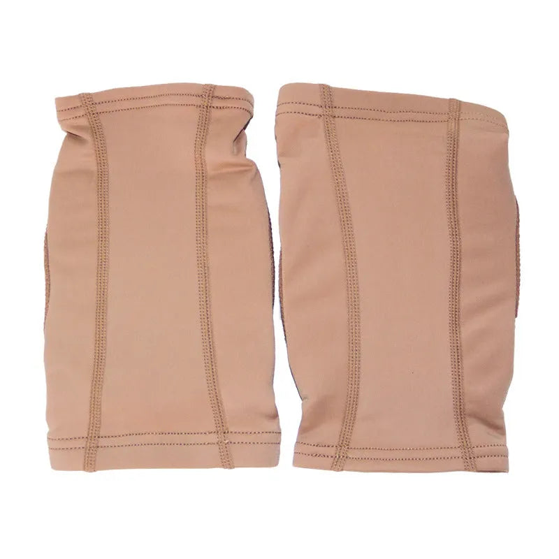 Ballet dance knee pads for yoga and exercise protection in black and skin colour options
