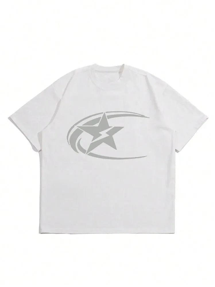 Men's pure cotton short sleeve t-shirt in Japanese retro style available in Dark Grey, White and Black colours