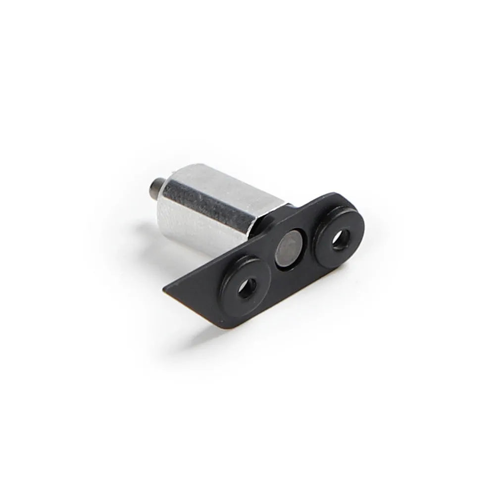 Set of three metal drone rotating shafts: front axle, left rear axle, and right rear axle.