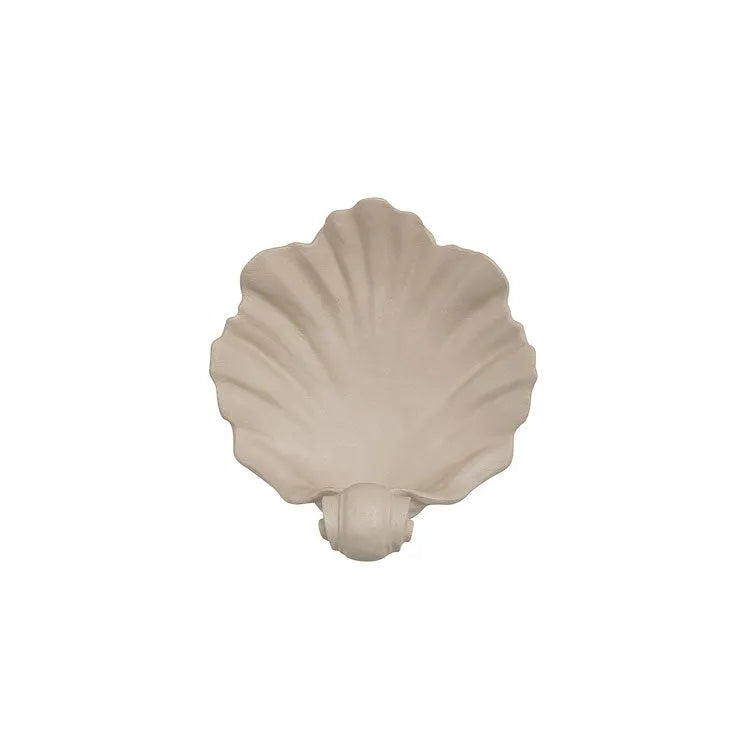 White resin simulation shell fruit plate ornament with light luxury decorative style