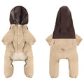 British style waterproof polyester jacket for small and medium sized dogs in multiple colours