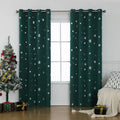 Snowflake pattern shade cloth curtain in polyester fabric with high shading properties