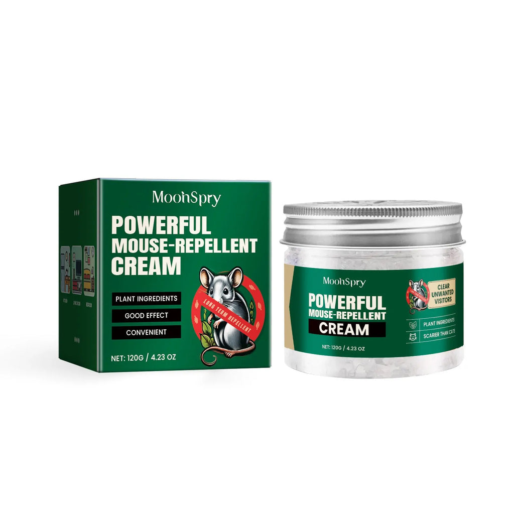 60ml bottle of natural rat repellent spray with essential oils of clove, peppermint, camphor and chilli.