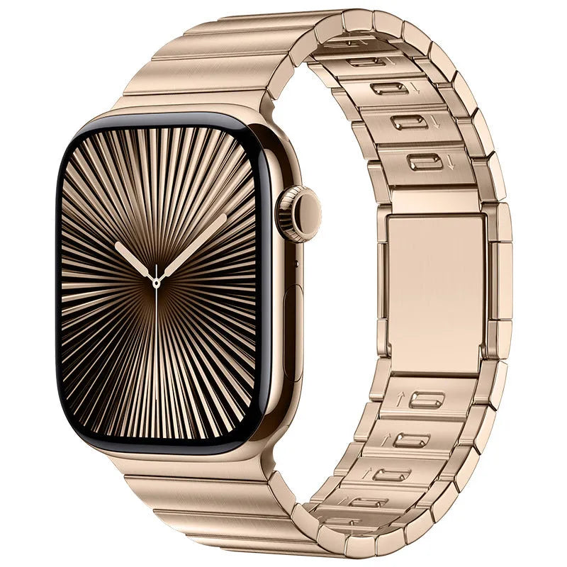 Stainless steel magnetic clasp Apple Watch band in multiple colour options