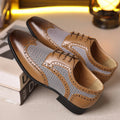 Men's casual canvas shoes with imitation houndstooth plaid pattern, square toe, and rubber sole in black, brown, wine red, and yellow