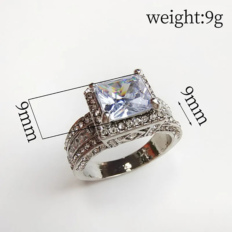 Alloy geometric women's ring with electroplated gold or white finish and round design elements