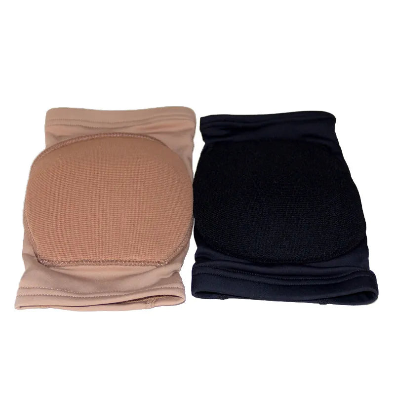 Ballet dance knee pads for yoga and exercise protection in black and skin colour options