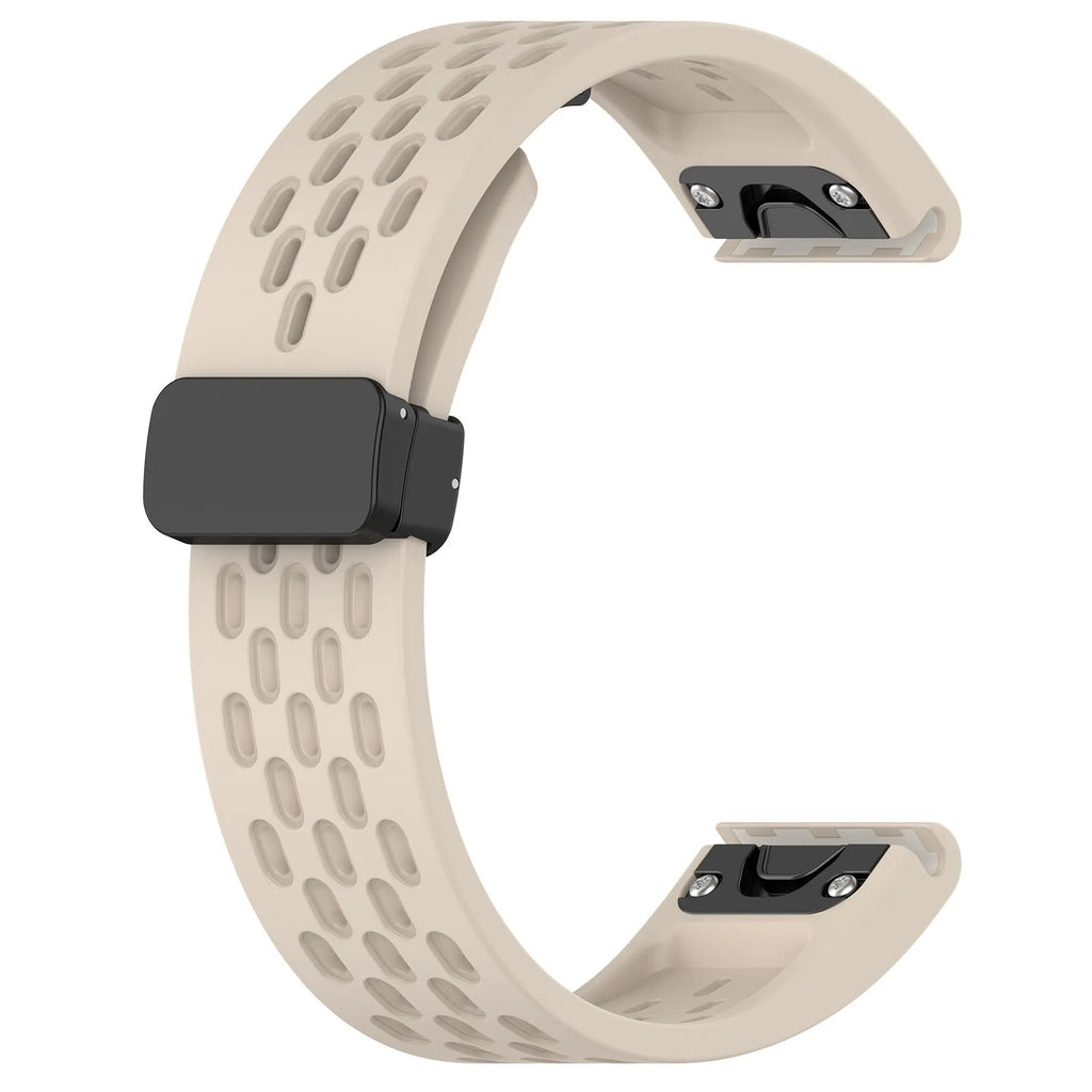 Quick release silicone watch strap for Garmin Fenix 8 and Fenix 7 Pro in multiple colours
