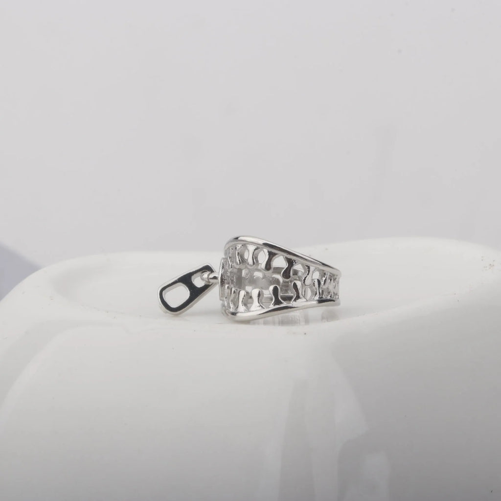 Copper geometric ear clip earrings with minimalist line design in colour ES862