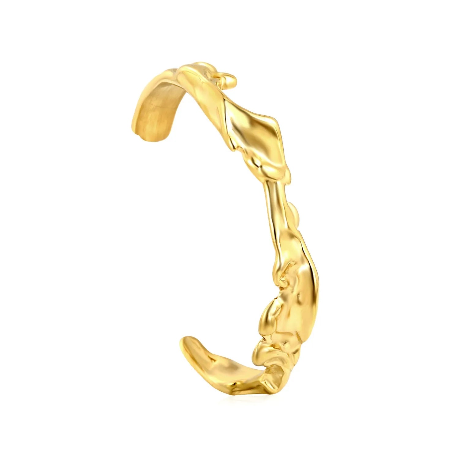 Stainless steel luxury-inspired bracelet in silver, gold, and two-tone colour options