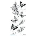 Creative Home flowers and plants tattoo sticker water transfer printing 6x17 cm RS pattern series