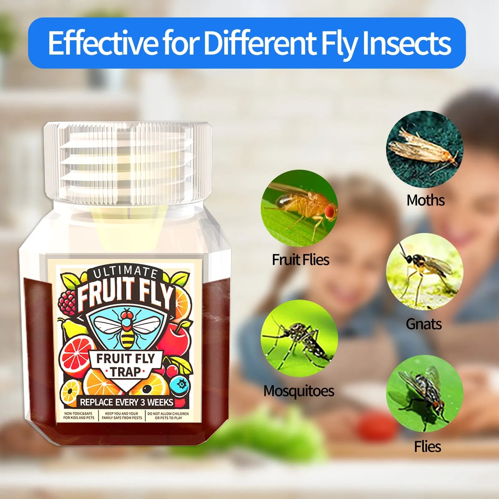 SK003 fruit fly trapper bait liquid bottle with specification options