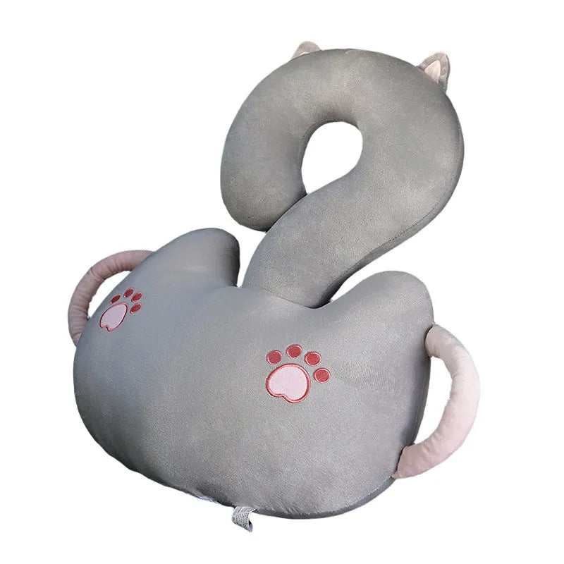 65x65cm cartoon animal car cushion pillow in capybara design with pp cotton filler