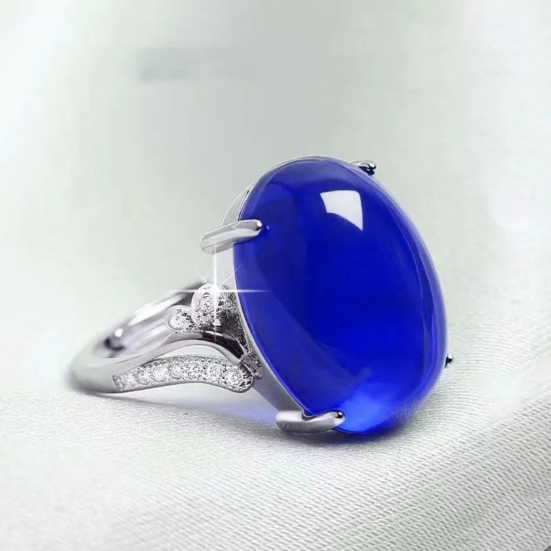 Geometric adjustable ethnic ring in black, blue, green, red, or yellow colours