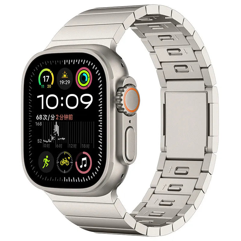 Stainless steel magnetic clasp Apple Watch band in multiple colour options