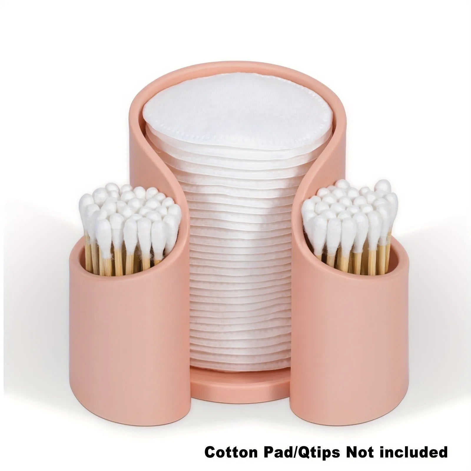 Solid colour plastic cotton box for dental floss storage in modern simplicity style.
