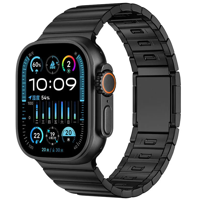 Stainless steel magnetic clasp Apple Watch band in multiple colour options