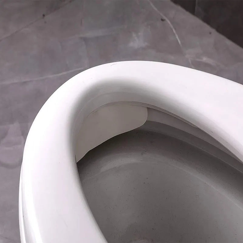 White PVC toilet ring urine blocking board for children's toilet training splash prevention