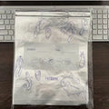 Pack of aluminium foil sealed food storage bags in small, medium, and large sizes.