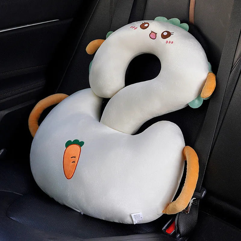 65x65cm cartoon animal car cushion pillow in capybara design with pp cotton filler
