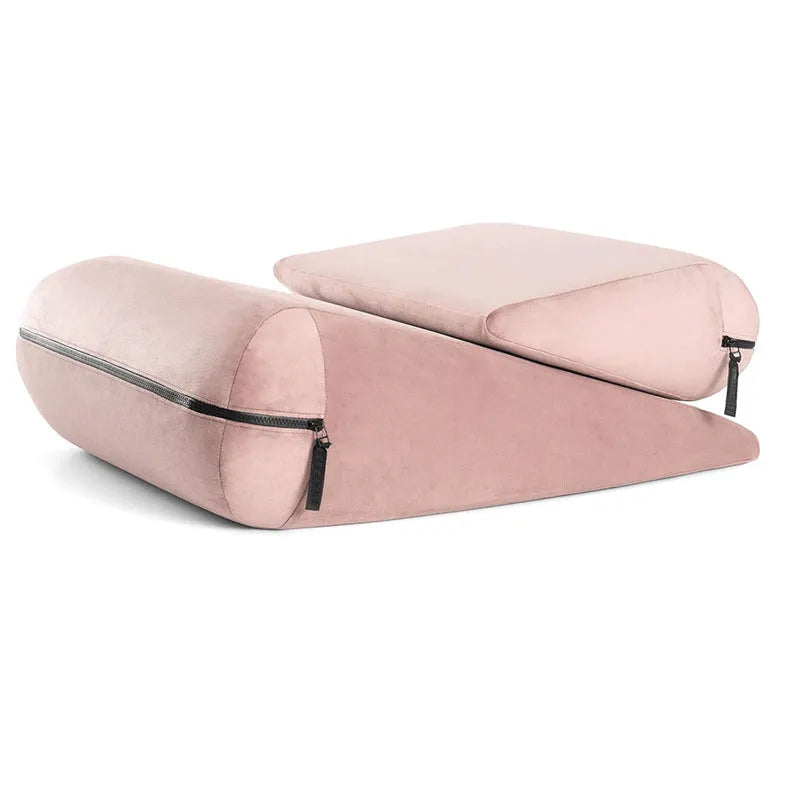 High-density sponge triangle pad pillow with embroidery weaving in five colour options
