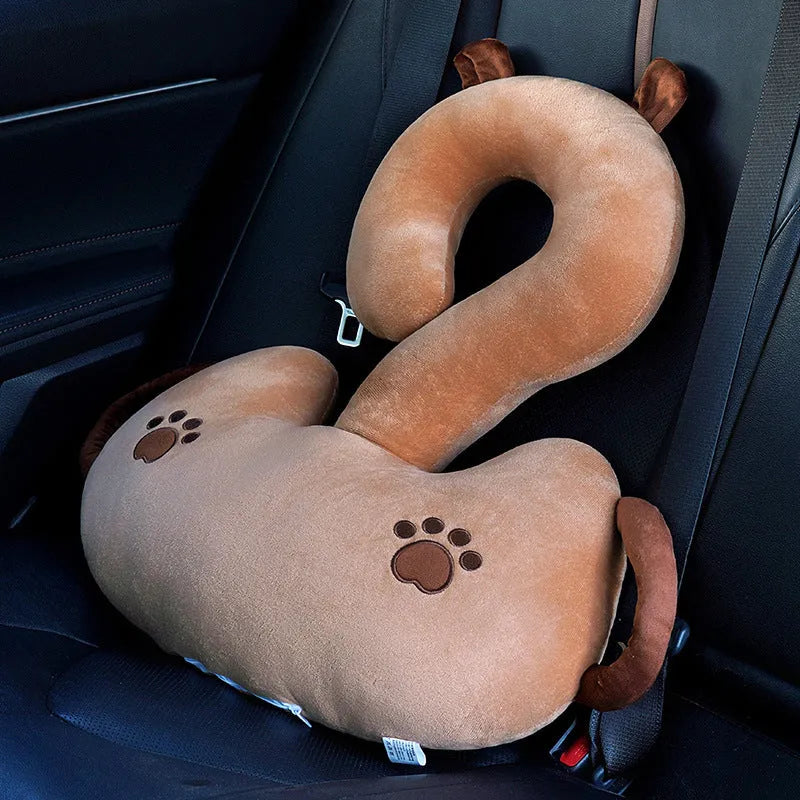65x65cm cartoon animal car cushion pillow in capybara design with pp cotton filler