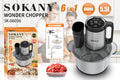 Stainless steel meat grinder food processor with 5L capacity for baby food and sausage preparation