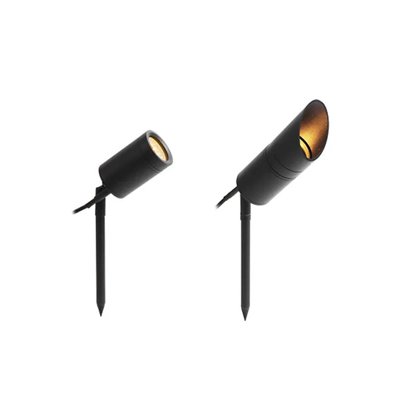 Outdoor aluminium ground lamp with A-style design for garden and pathway LED lighting.