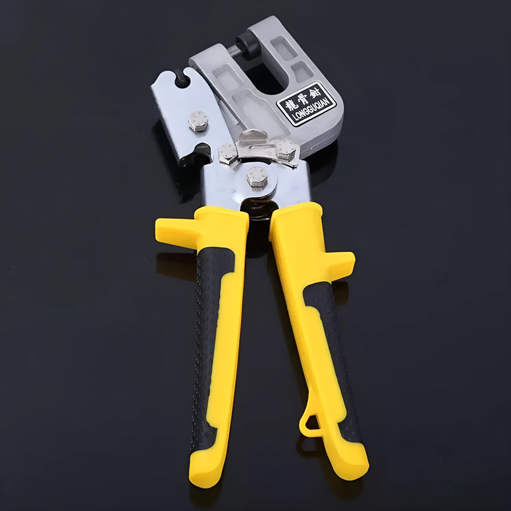 Yellow one-handed light steel keel pliers with 300 cm blade by Xujiang