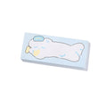 Cute cartoon hand account collage design sticky note pad in one of six styles, showing three size examples.