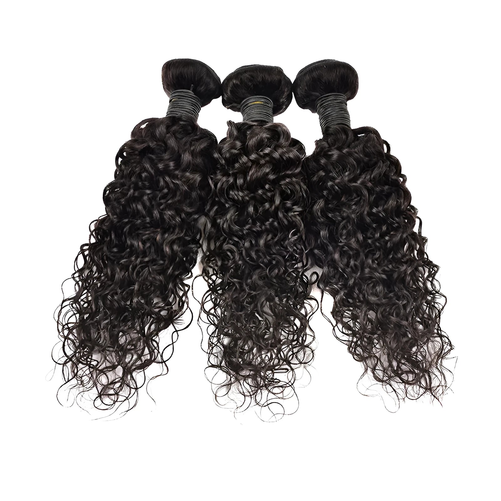 Real human hair extension water wave 9A natural colour wig for ladies