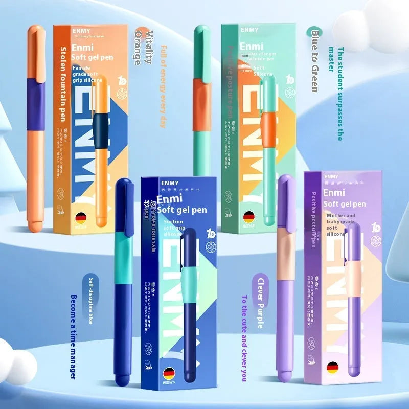 Student posture correction pen with ergonomic plastic shell in multiple colour options