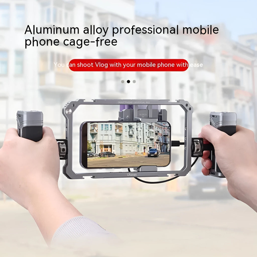 Universal Mobile Phone Rabbit Cage in colour 3127, made of aluminium alloy and silicone, for livestock photography.