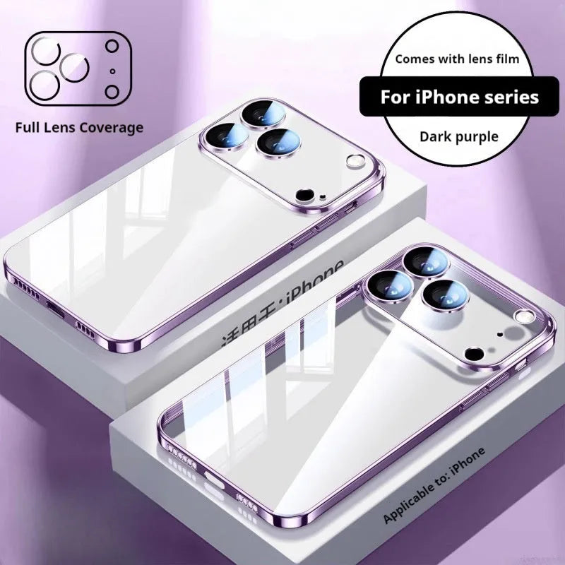 Ultra-thin drop-resistant silicone phone case for Apple iPhone 16 Pro Max in titanium black colour