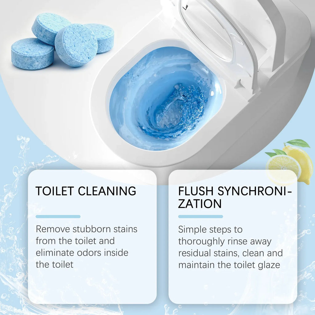 Automatic Toilet Bowl Cleaner Decontamination Cleaning Sheet 12 Pack