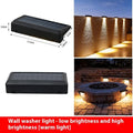 Solar outdoor automatic induction lamp warm light 1.2W IP44 compact size 11.5x6x3cm