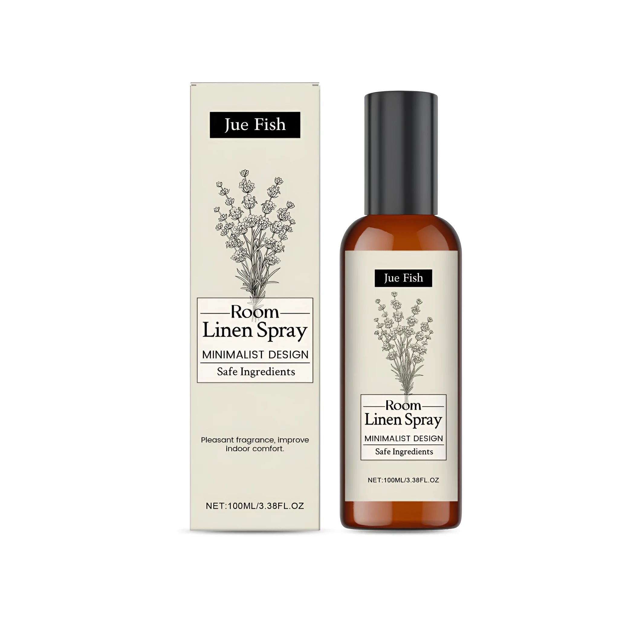 100ml indoor fragrance spray bottle with lavender scent formulation