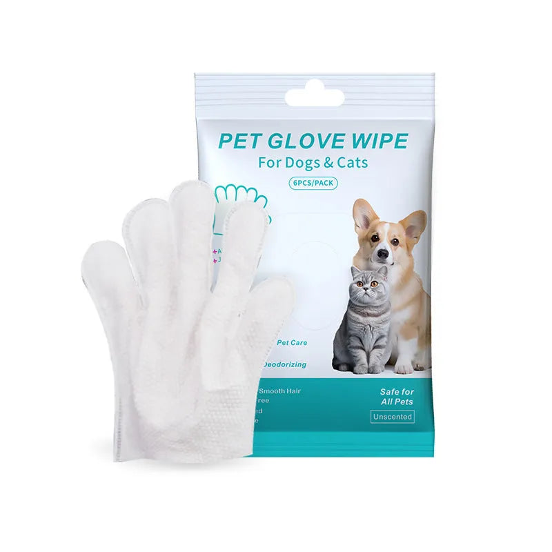 Extra thick pet disposable gloves dry cleaning cat dog 6 pack