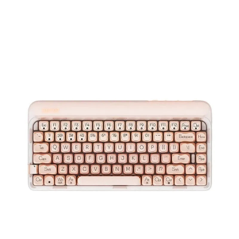 Liquid foundation wireless mechanical keyboard set with mouse, LED light, and Bluetooth calculator