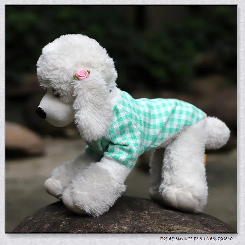 High collar windproof fashion sweater dog clothes in wool, available in six colours and five sizes