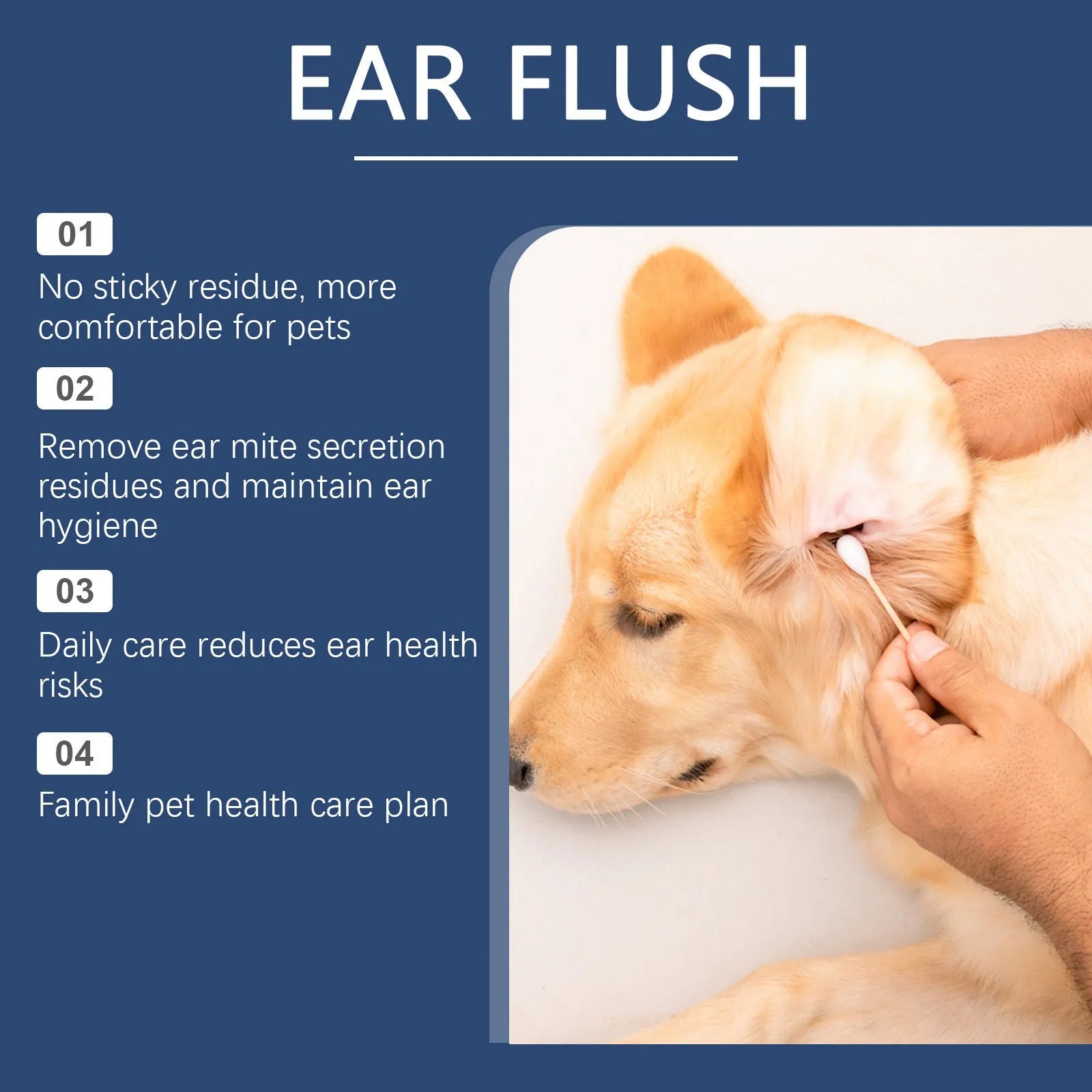 100ml bottle of dog and cat ear cleaner for removing earwax