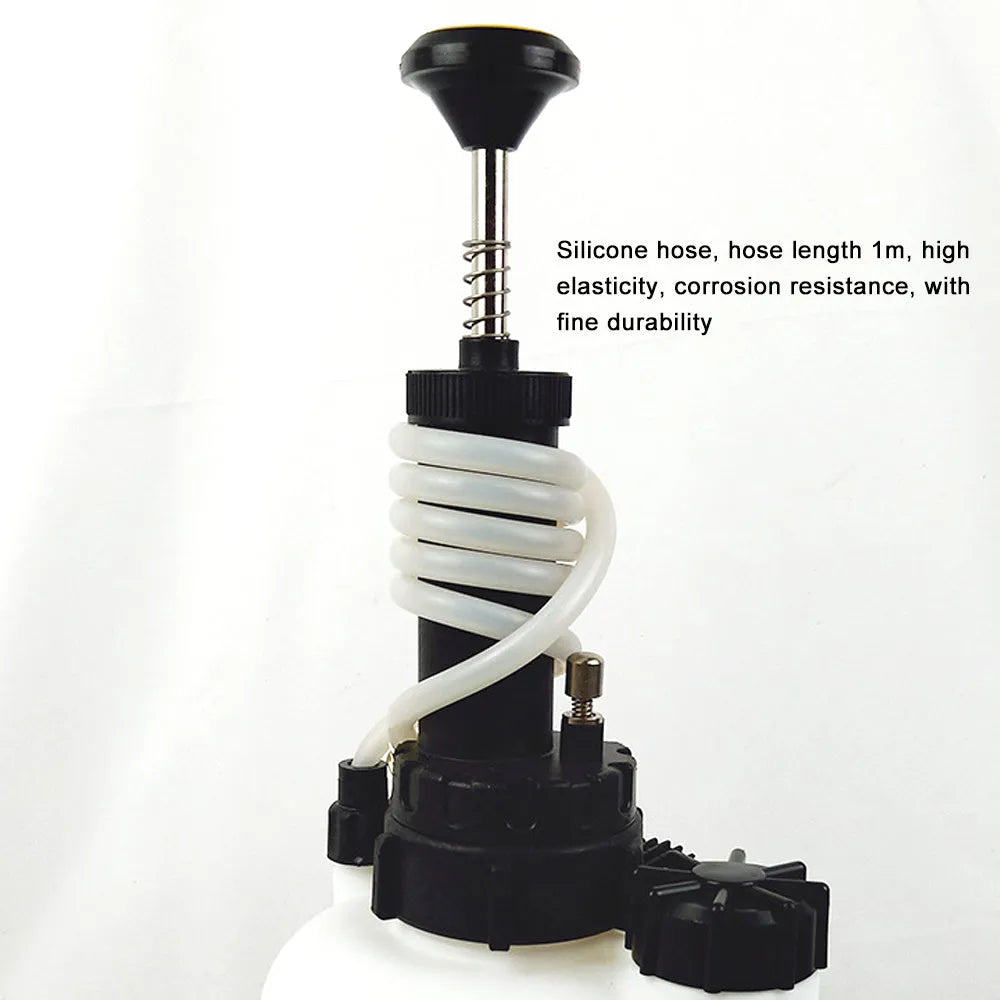 White 3L brake oil tank replacement tool for automotive brake fluid exchange