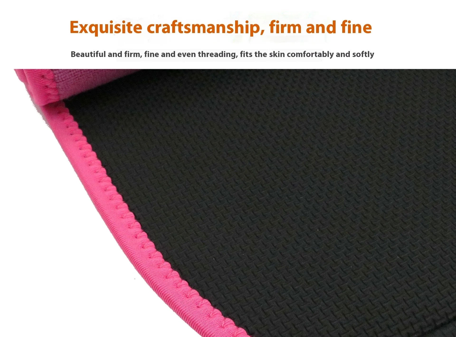 Neoprene lumbar support belt for sports and fitness activities in black, blue, or pink colours