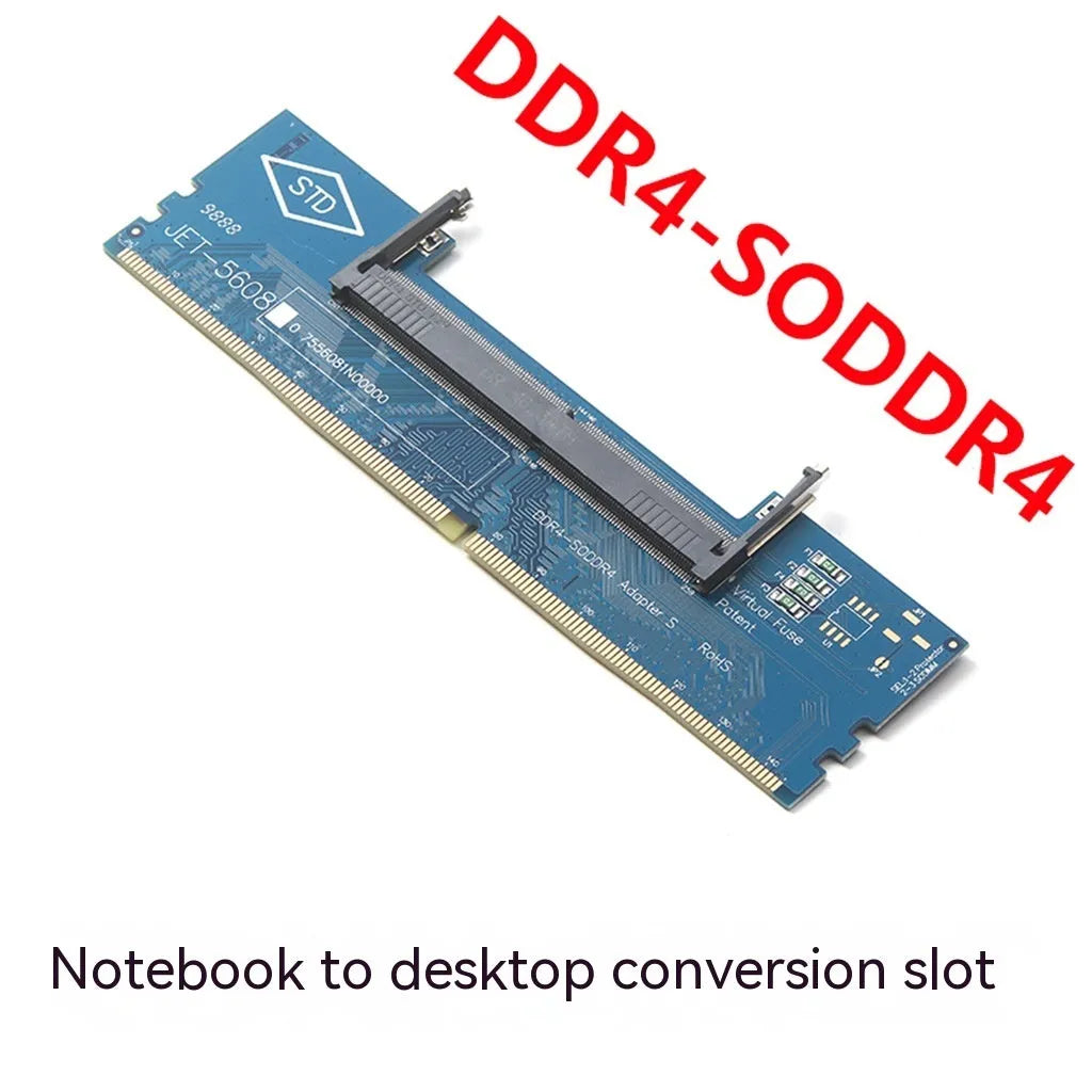 DDR4 laptop to desktop memory adapter card for testing DDR3 DDR4 DDR5 memory modules
