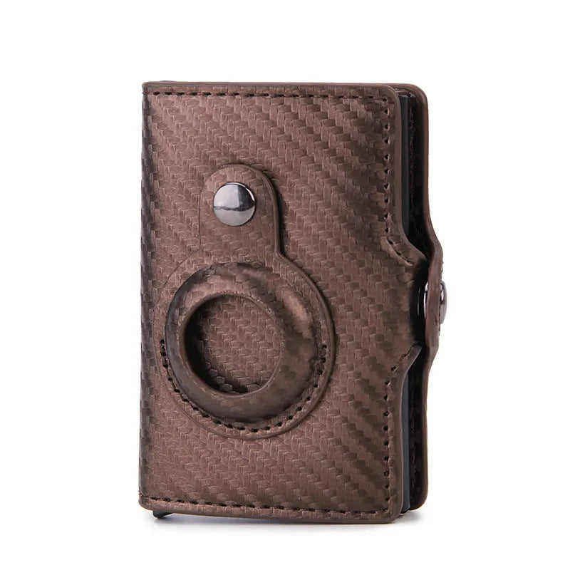 PU leather multifunctional card holder wallet for men with banknote clip and card slots in black colour