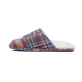 Indoor plush cotton slippers soft fluffy non-slip in chestnut coffee colour