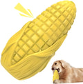 Blue and yellow durable corn stick dog chew toy for aggressive medium and large breed dogs