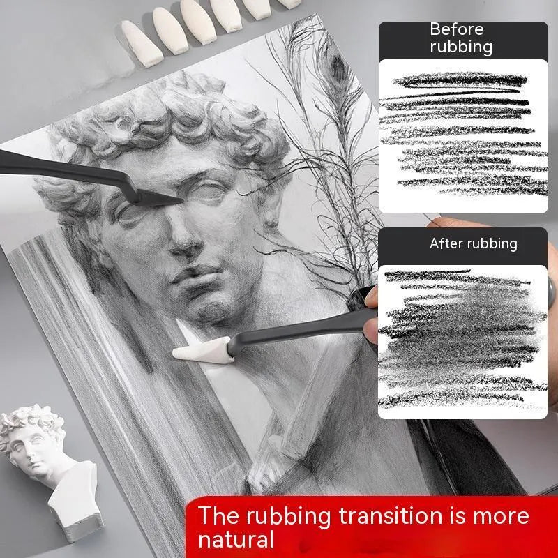 Fluorescent pen eraser smear tip, a plastic sketch rubbing knife art correction tool in colour R20212.