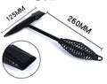 Welding slag removal hammer with a spring steel handle and high carbon steel head.