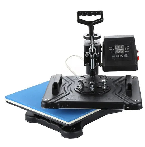 Black thermal transfer machine for T-shirt printing with 1250W motor